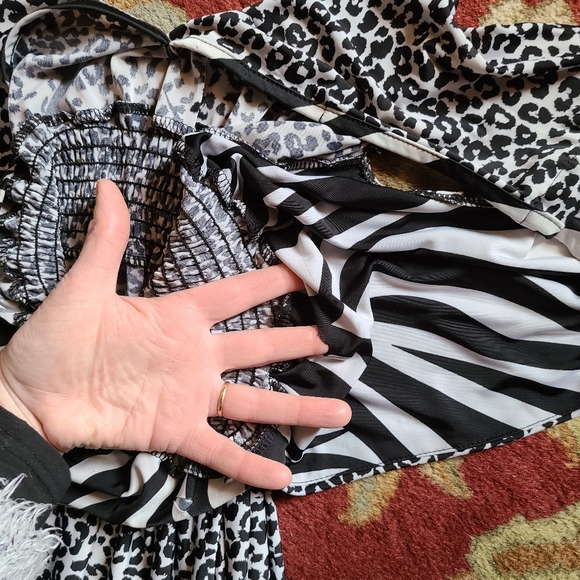 🍂Animal print zebra leopard maxi dress - Picture 9 of 12